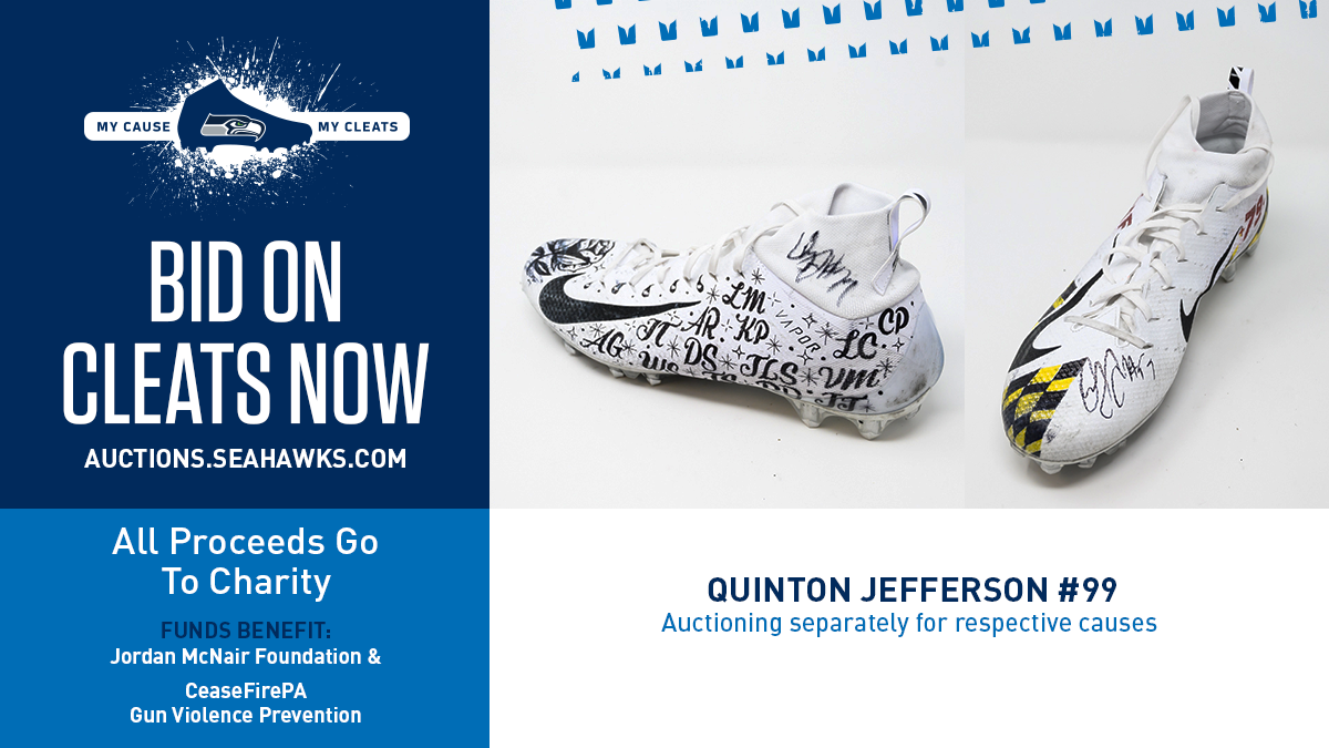 Quinton Jefferson Honors CeaseFirePA with My Cleats My Cause